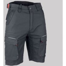 Bermuda Paléo multipoches stretch - Gris nuit / Noir - T.46 LMA 6165-46