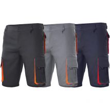 Bermuda de trabajo Velilla 103007 - 48 (eu) - Gris / rojo - Gris / rojo