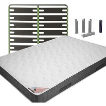 Altobuy - bermudes - Pack Matelas + AltoSenso 160x200 + Pieds