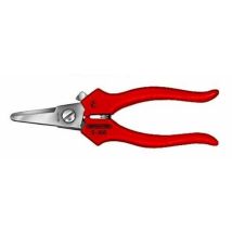 5-305 Ciseaux combinés 140 mm rouge - Bernstein Tools For Electronics