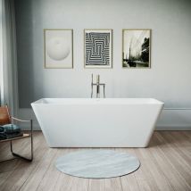 Duravit - Baignoire autoportante Moderne Acrylique pour Salle de Bain avec double paroi, Bonde et trop plein - Blanc - 170x70x45cm DuraStor