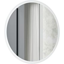 Miroir rond de salle de bain avec éclairage led 80cm, miroir chauffant avec allumage capteur de mouvement, intensité lumière réglable - varo Ø80cm