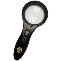 2-298 Lente d'ingrandimento portatile Ingrandimenti: 5 x Lente: (ø) 62 mm Nero - Bernstein Tools For Electronics