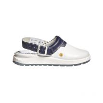 Berufsschuh Clog easy 2.0 esd weiß/blau Abeba 837622 Gr.40