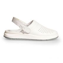 Berufsschuhe Clog 87020 Active Abeba weiß perforiert mit Schnalle Gr. 39
