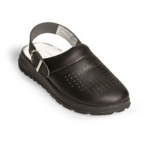 Berufsschuhe Clog 87030 Active Abeba schwarz perforiert mit Schnalle Gr. 43