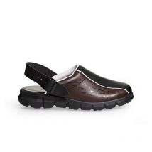 Berufsschuhe Clog Dynamic 7315 Abeba Schwarz/Braun Gr. 48