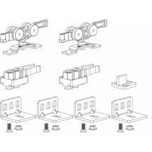 Terno Beschlagset Classic Basic Standard Holz 50 kg ohne Laufschiene