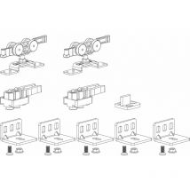 TERNO Beschlagset Classic Basic Standard Holz 80 kg ohne Laufschiene