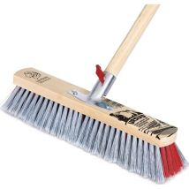 Peggy Perfect - Besen ursus Kunststoff/Holz Länge 400 mm pp Borsten grau, Stielhalter