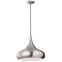 Pendellampe Deckenlampe Hängeleuchte Esszimmerlampe Stahl Edelstahl d 45,6 cm