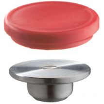 Bessey - Wechselbare Druckplatte aus Qualitätsstahl mit Schutzkappe (4 St./Beutel)