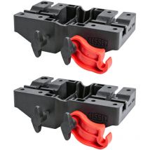 Bessey Multifunktionshalterung-Set – 50 kg maximale Belastung – Verstärkter PA6 Kunststoff – 95966009