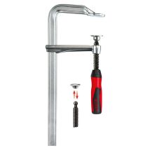Liquidazione Bessey Pressa a vite interamente in acciaio con impugnatura in bimateriale GZ-2K 800/120 mm - GZ80-2K