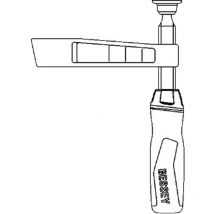 Bessey - Unterteil kpl. tg m. 2K-Griff (Auslad. 120 mm) - 3101832