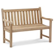 Best 52315267 Panca in Teak Moretti 120 cm, Grigio Wash