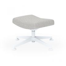 Hocker Litus weiß/Humo grau ca. 75x85x42-48 cm Outdoorstoff - Best Freizeitmöbel