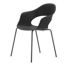 Stapelsessel Luna ca. 56x58x78 cm versch. Farben anthrazit/anthrazit - Best Freizeitmöbel