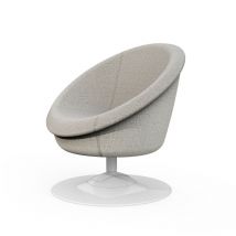 Best Fresh Drehsessel Solis Relax Outdoor Gartensessel ca. 80x90x86 cm versch. Farben weiß/Humo