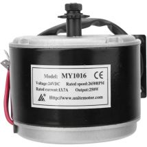 Gotrays - Best Moteur de vélo électrique, 24V 250W Ensemble de Moteur de Petite Brosse de Scooter électrique à Grande Vitesse avec Accessoire de vélo