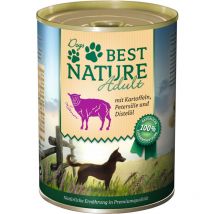 Best Nature Adult, Nassfutter Für Hunde, 400g - Lamm Mit Kartoffeln, Petersilie Und Distelöl