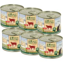 Best Nature Senior Lamm + Weizenkleie, Nassfutter Für Ältere Katzen - 6x 200g