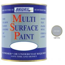 Bedec - Multi Surface Paint - Satin - Light Grey - 2.5L - Light Grey