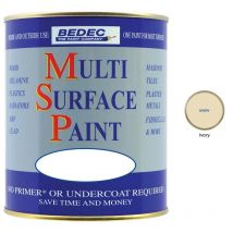 Multi Surface Paint - Satin - Ivory - 750ml - Bedec
