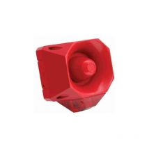 7021121FUL-0004X - rote sirene 120 db mit lampe rot