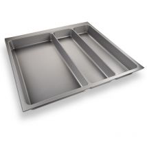 BesteckeinsatzORGA-BOX II MAXI 462 x 509 mm silbergrau Besteckkasten für 60er Nobilia-Schubladen bis Mitte 2013