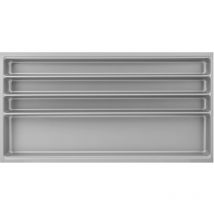 Vasalat - Agoform Besteckeinsatz Scoop Ii Set 474x916x59mm, Mit Trenner Kunststoff Silber