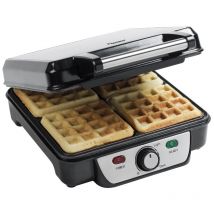 Bestron - gofrera 1100w negra/acero inoxidable - asw281