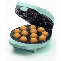Macchina per cake pop di dal design retrò, con maggiordomo per cake pop, forchetta e 12 bastoncini per cake pop, 700 w, colore: verde - Bestron