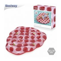 43396 galleggiante da piscina e da spiaggia Rosa, Rosso Immagine pvc Materassino galleggiante - Bestway