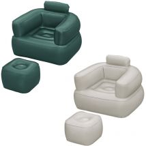 Fauteuil Gonflable avec Repose-pieds Couleur Assortie 107x99x80/48x48x36 cm - Bestway