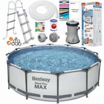 Bestway - Piscine hors sol - 366x100 cm - Complète avec accessoires