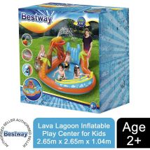 Bestway Sea Life Lava Lagoon Inflatable Play Center for Kids 2.65 x 2.65 x 1.04m