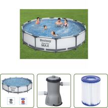 Vidaxl Pool-set - Bestway Steel Pro Max Swimmingpool-set 366x76 Cm