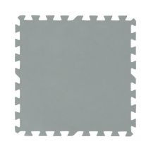 Lot de 9 tapis de sol 50x50cm gris à assembler pour piscine Bestway
