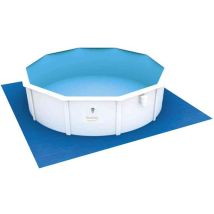True Deal - Tapis De Sol Bestway Pour Piscine Flowclear Bleu 488x488 Cm - Protection Et Confort