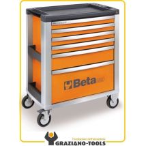 BETA – Cassettiera mobile 6 cassetti in alluminio con ruote – 800x500x971 mm, 1200 kg carico statico