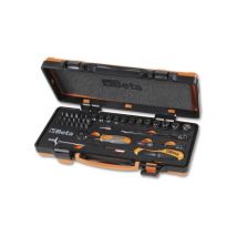 Beta Tools - Beta 900/C12MZ Assortiment de douilles et d'accessoires pour cliquets 1/4