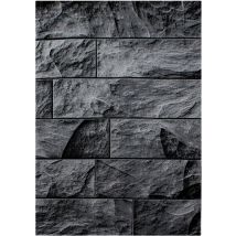 BETON - Tapis effet béton - Noir (160x230cm)