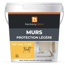 Béton Ciré Mur - Kit Complet Protection Légère - Béton Tradit 2 M² Mate Bc19