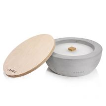 Betonfeuer Savo ø 25cm Tischfeuer Garten-Fackel Outdoor-Kerze mit Dauerdocht inkl. Löschbrett