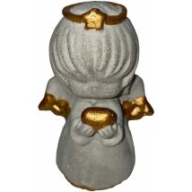 Betonfigur Gold-engel - Handgefertigte Dekoration Für Garten Und Haus