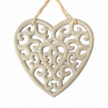 Betonfigur HERZ - handgefertigte Dekoration für Garten und Haus