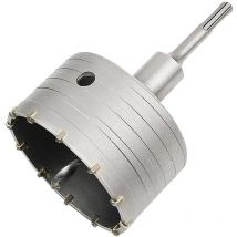Betonlochsäge mit SDS Plus-Adapter 110 mm, für Ziegel, Beton, Zement, Stein (100 mm + 110 mm SDS Plus-Adapter)
