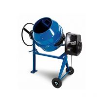Scheppach - Bétonniere électrique 125L MIX125 - Tambour renforcé - Roues pour déplacement