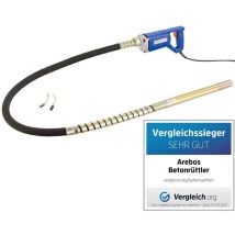 Betonrüttler 800 w 2 m Rüttelflasche Handrüttler Innenrüttler Flaschenrüttler - Arebos
